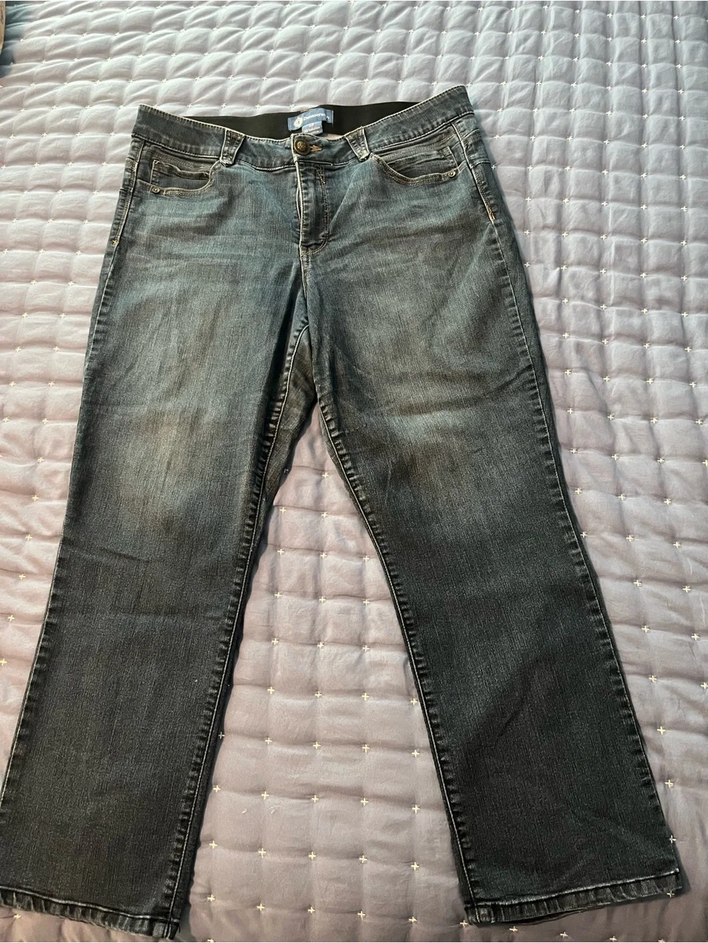 Democracy Women's Dark Wash Ab Solutions Flare Jeans